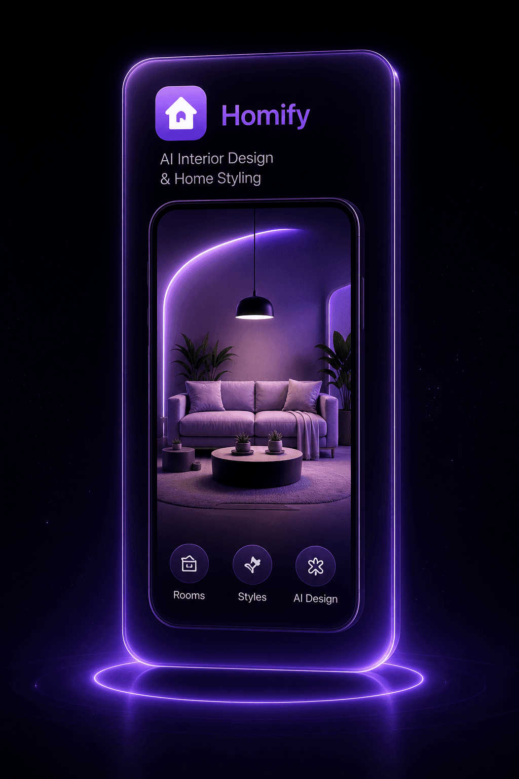 Homify AI Interior Design & Home Styling app card